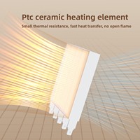 NOUVEAU Ventilateur Chauffant Compact de Bureau pour la Maison, Chauffage Électrique en Céramique PTC, Silencieux, Chauffage Rapide, Mini Radiateur Solaire