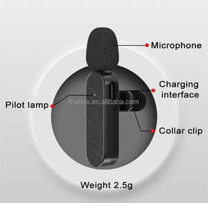 Dispositivo receptor de micrófono Lavalier inalámbrico H20 <span class=keywords><strong>One</strong></span> Drag Four incorporado DSP reducción activa de ruido Micrófono de solapa 4 en 1 - Product Image 4