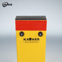 KAVASS Prix d'usine Serrure de stationnement rectangulaire pliable pour véhicule Barrière de stationnement Bollards-Cadenas avec base carrée