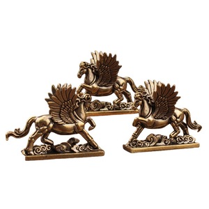 Adorno de Pegaso de Latón, 2 Piezas, Decoración Feng Shui para Escritorio, Hogar y Oficina - Product Image 5