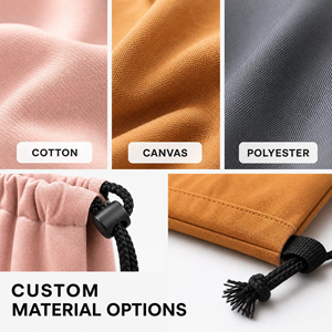 Sacs à dos en toile de coton personnalisés et colorés avec cordon de serrage, imprimés sur mesure, pour le sport, avec logo – Vente en gros - Product Image 3