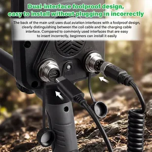 Détecteur de métaux professionnel W75, étanche IP68, rechargeable, longue portée, pour la détection de trésors et d'or, TX-W75 professionnel W75 - Product Image 5