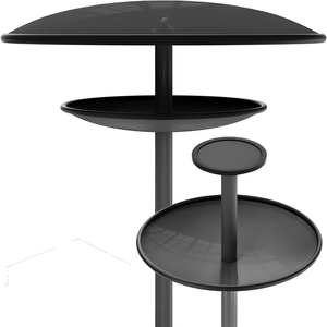 JH-Mech Custom Outdoor <strong>Bird</strong> Feeder Open <strong>Feeding</strong> Easy to Clean Pole <strong>Stand</strong> Vertical Dome-Shaped Carbon Steel <strong>Bird</strong> Feeder <strong>Stand</strong> - Product Image 1