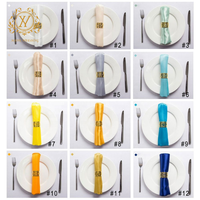 Serviettes de table classiques en gros, nappes de mariage, nappes en satin de soie de haute qualité pour mariage, hôtel, restaurant
