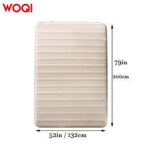 Colchón Inflable Portátil Woqi para 2 Personas, 200x132x3 cm, Inflado Rápido, Colchón de Aire para Acampar al Aire Libre, Color Blanco Hueso - Product Image 3