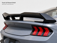 Aileron arrière ABS pour Ford Mustang 2024 style Dark Horse, pour le capot du coffre, style extérieur