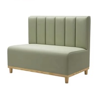 Sofa de cabine de table et de chaise simple personnalisé Ensembles de restaurant occidental pour cafés et salle à manger Combinaison de canapé de cabine murale