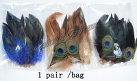 Grosir grosir grosir buatan tangan Bohemian Boho anting-anting mode halus menjuntai jatuh bulu asli rumbai panjang untuk wanita