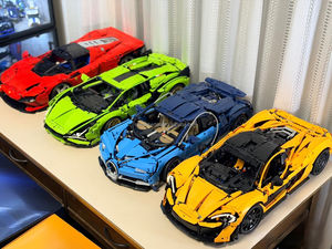 LOGOS TECHNICS Bugatti Chiron Blocs de construction LE GO Ensembles de blocs Château Vente en gros Série populaire Jouet seau Cadeau - Product Image 6