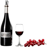 Verseur de vin en argent disques ronds d'arrêt d'alcool feuille d'aluminium vin whisky Verseur goutte d'arrêt bouteille versant