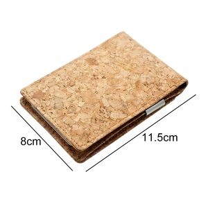 Fashion Eco Friendly Cork Fabric Custom Men Wallet Credit <b>Card</b> <b>Holder</b> With Money Clip - Product Image 6
