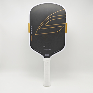 Raquette de pickleball en fibre de carbone de 16 mm, approuvée par l'USAPA, noir or blanc - Product Image 1