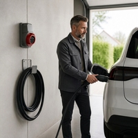 Nouveau Câble de Charge et de Décharge Portable 2-en-1 pour Véhicules Électriques V2L EVSE avec Interface GB pour Voitures Électriques Utilisation Domestique et Extérieure