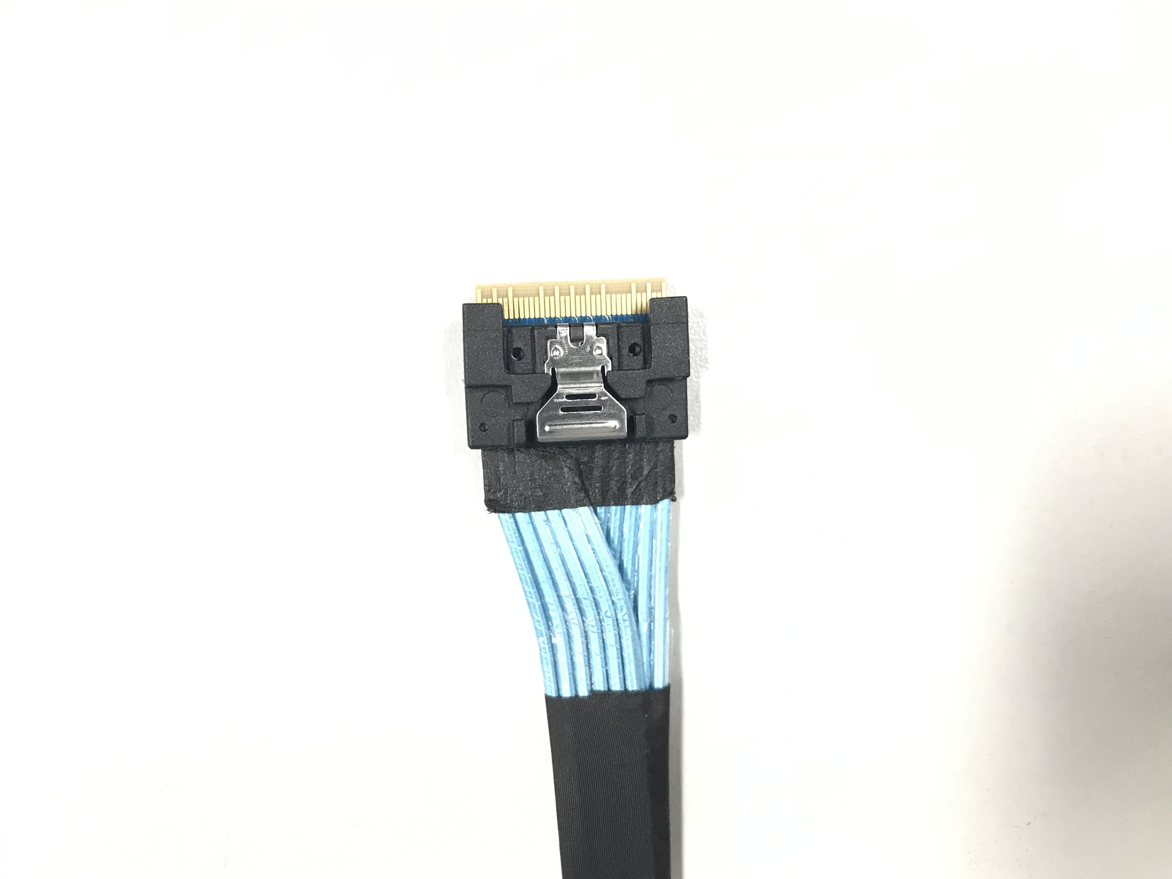 HONPNK Two Combination MCIO and SFF-LP8654 to SFF-8654 8X NVME Link Data Cable Server Hard Disk Data Cable