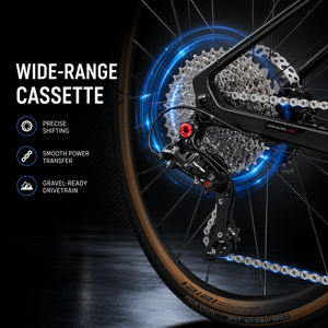 Bicicleta de <span class=keywords><strong>Gravel</strong></span> TWITTER <span class=keywords><strong>Gravel</strong></span> X 700C de Carbono, 24 Velocidades, Frenos de Disco Hidráulicos, Eje Pasante, para Todo Tipo de Carretera, Venta al Por Mayor OEM - Product Image 2