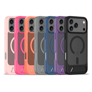 Funda Magnética Esmerilada de Alta Calidad para iPhone 17 16 15 14 Pro Max, Soporte Metálico, Carcasa Trasera Transparente Mate - Product Image 1