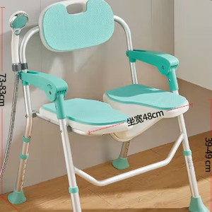 Tabouret de douche pliant mural spécial siège de bain en aluminium en acier inoxydable pour personnes âgées handicapées hôtels de bain sans barrières - Product Image 1