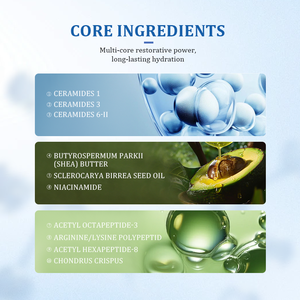 Vente en Gros de Peptides de Niacinamide Crème de Nuit Renouvelant la Peau Peptides Acide Hyaluronique Hydratant Réparateur pour le Visage - Product Image 2