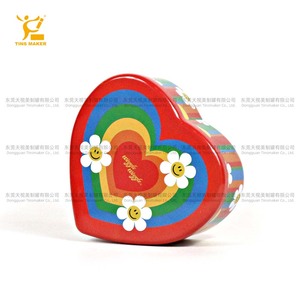 Tinsmaker Wholesale Custom Printing Heart Shape Tin Can Oem &amp; Odm Wedding Favors Candy Chocolate Gift <strong>Metal</strong> Tin Box <strong>Packaging</strong>