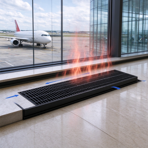 Convecteur encastré au sol à eau chaude, <span class=keywords><strong>radiateur</strong></span> de sol à convection naturelle pour espaces commerciaux - Product Image 4