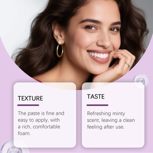<span class=keywords><strong>ยาสีฟัน</strong></span> OEM สำหรับผู้ใหญ่-ทำความสะอาดอย่างอ่อนโยนคราบฟันทำให้ลมหายใจสดชื่นในชีวิตประจำวันยาสีฟันไวท์เทนนิ่งเคมีสีม่วง - Product Image 3