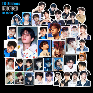 สติกเกอร์กระดาษตกแต่งกระเป๋า<span class=keywords><strong>กรรม</strong></span>ทำจากกรรมของเด็กหลงทางกลุ่มไอดอลเคป๊อป40ชิ้น/เซ็ต - Product Image 3