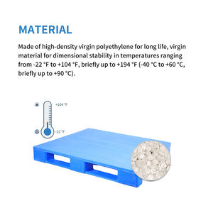 Paleta Europea Reforzada <span class=keywords><strong>de</strong></span> Alta Resistencia, Rotación sin Problemas, Capacidad Dinámica <span class=keywords><strong>de</strong></span> 1.0t, Capacidad Estática <span class=keywords><strong>de</strong></span> 6T, Entrada <span class=keywords><strong>de</strong></span> 4 Vías, Plástico Reforzado <span class=keywords><strong>con</strong></span> Acero <span class=keywords><strong>de</strong></span> una Sola Cara - Product Image 4