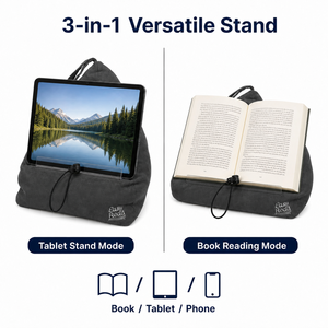 Support de tablette portable en forme de coussin, réglable en angle, pour <span class=keywords><strong>livre</strong></span> et lecteur électronique, avec poche de rangement pour lecture au lit ou <span class=keywords><strong>sur</strong></span> canapé, personnalisable OEM - Product Image 1