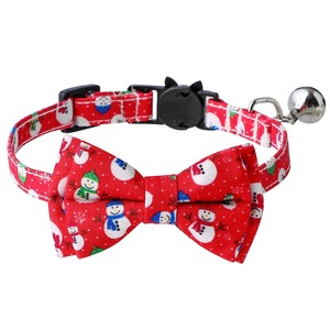 Navidad lujo gato <span class=keywords><strong>Collar</strong></span> encantos personalizado independencia día EE. UU. Banderas moderno poliéster pajarita <span class=keywords><strong>collar</strong></span> campana joyería Breakaway - Product Image 1