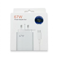 Chargeur de téléphone universel Android 33W 67W 120W Turbo pour Xiaomi Tête de charge rapide USB Super Fast Charge