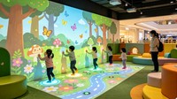 Système de jeu interactif de projection au sol, équipement de projection interactif pour enfants, jeux multiples pour les enfants, aire de jeux