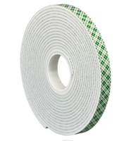 4004 4008 4016 4026 4032 Ruban en mousse de polyuréthane auto-adhésif Double face Ruban en mousse PU Doublure à carreaux verts