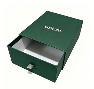 Custom Rigid Paperboard Box Rectangle <b>Green</b> UV Printed <b>Gift</b> Packaging for <b>Gift</b> - Product Image 2