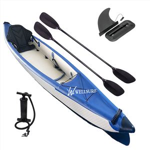 Kayak Inflable de Doble Plástico con Tecnología Drop Stitch, 415*82*35cm, Personalizado con Orificio de Drenaje KY-410 - Product Image 1