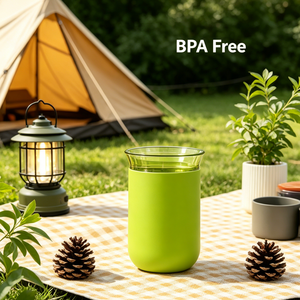 Thermos réutilisable écologique en acier inoxydable <span class=keywords><strong>de</strong></span> qualité alimentaire, sans BPA, avec poignée antidérapante et couvercle, maintien thermique <span class=keywords><strong>de</strong></span> 6 à 12 heures - Product Image 2