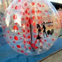 Balle de protection gonflable pour le football, fabriquée en Chine, en TPU et PVC, 1,2 à 2 m pour adultes