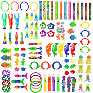 HongZheng deporte niños palo de buceo juguetes bajo el agua hundimiento entrenamiento pez anillo <span class=keywords><strong>Torpedo</strong></span> hierba caza del tesoro combinación PP - Product Image 6