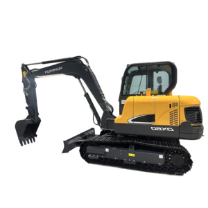 Neuer 6-Tonnen-Kettenbagger mit Yanmar-Motor, Pumpe, Getriebe, Hengli PLC und Lager – Bagger der Marke HUMMUH - Product Image 3
