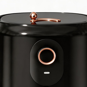 Freidora de Aire Visible Premium de Diseño Elegante en Negro y Oro Rosa, 3.5L, 1400W, Eléctrica, Sin Aceite, Modelo 267155 - Product Image 2