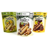Sachet personnalisé en aluminium et plastique imprimé pour biscuits, emballage refermable en Mylar avec trou Euro pour aliments