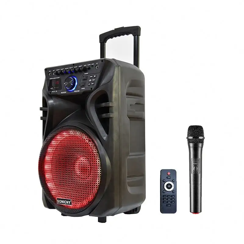 Battery Double 12 Inch Woofer Karaoke Wireless Dj Bts Portable Speaker 8 South American 12" Powerful Komplit