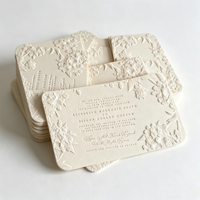 Carte d'invitation de mariage de luxe en gros, personnalisée, en papier fantaisie/kraft, avec impression numérique à feuille d'or, invitation de mariage tendance