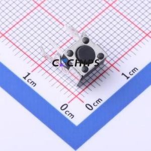 YTSD009B0431803A Tactile Switch Bent Lead Through Hole,6x6mm Switch Single Pole Single Throw Round Button 1.8N Right Angle - Product Image 1