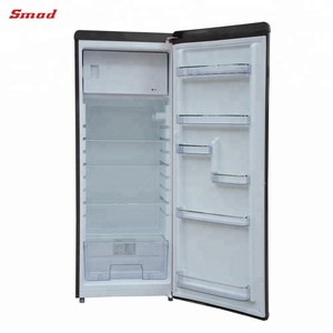 Red Retro Compact Single Door <b>Refrigerator</b> with Freezer Compartment Single Door <b>Refrigerator</b> - Product Image 5