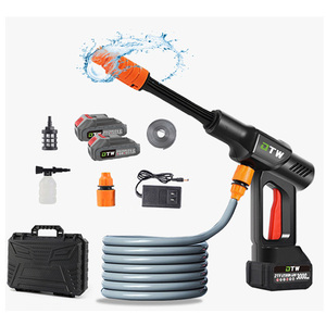 DTWA5-0010 haute pression Portable mousse <span class=keywords><strong>nettoyeur</strong></span> <span class=keywords><strong>vapeur</strong></span> lavage pistolet sans fil électrique nettoyage batterie au Lithium Machine de lavage de voiture - Product Image 1