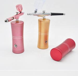 Pistolet pulvérisateur d'eau portable pour le visage, la peinture à ongles, le maquillage, la peinture corporelle, la peinture pour gâteaux, le barbier, mini pompe aérographe avec compresseur - Product Image 6