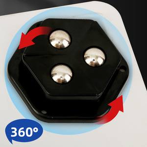 O'Leeford Swivel Casters Black And White 40 Kg Load Capacity Easy Installation Furniture Wheels - Product Image 2