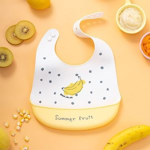 Bavoir d'alimentation en silicone de qualité alimentaire pour nouveau-né, <span class=keywords><strong>imperméable</strong></span>, léger, anti-taches, durable, lavable, pour la repasation quotidienne - Product Image 1