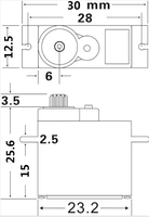 Servo para Auto RC MY TRX-2065HV, Engranaje Metálico, Mini Servo Impermeable de 4.5KG, Micro Servo para Traxxas TRX4M 1/18 TRX4 1/10, Mejora para Autos RC a Escala