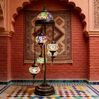Lustre turc d'art de mosaïque fait main allumant des lampadaires de fantaisie d'art de mosaïque d'artisanat d'Istanbul